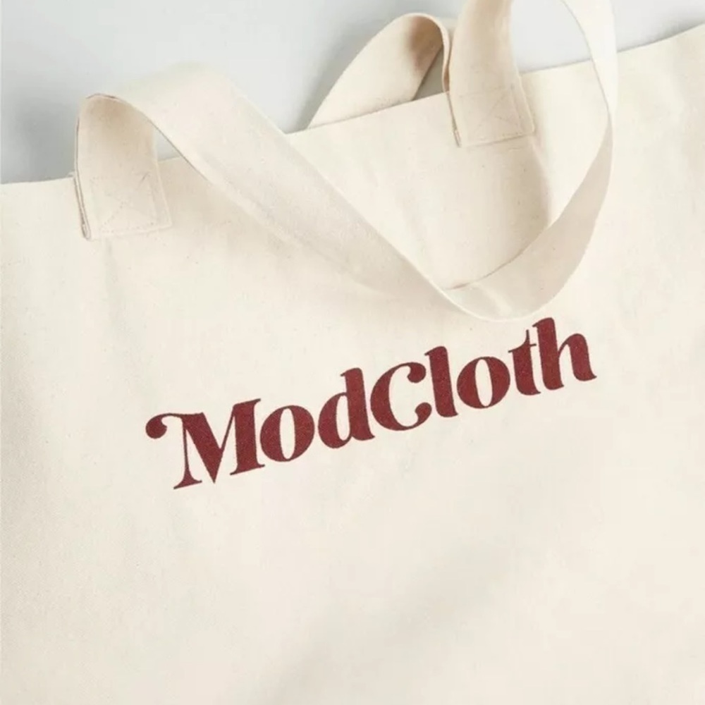 Modcloth Canvas Tote Reusable Eco-Friendly Bag “Must Love Books” w/ Bonus - Picture 2 of 11